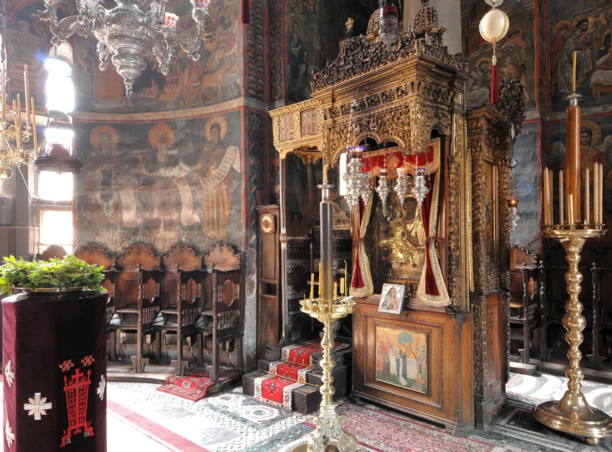 Ikona Trojeručica u Sabornoj crkvi Hilandara.