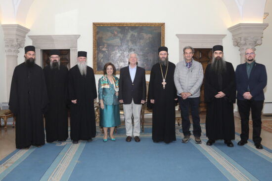 Abbot Metodije Paid a Visit to the Royal Palace of Serbia