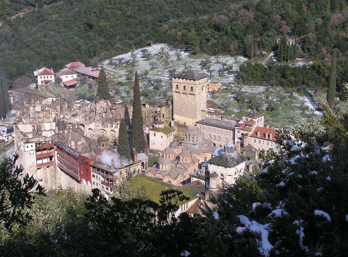 Hilandar on Mount Athos - Reconstruction