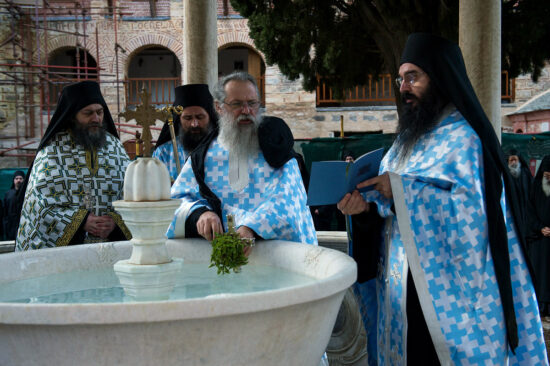Day of the Cross and Epiphany in Hilandar in 2025