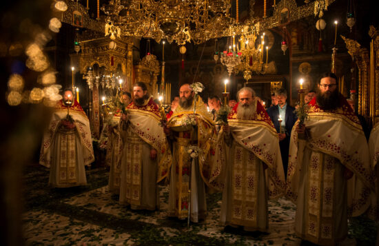 The celebration of the Resurrection of Christ in the Holy Imperial Serbian Lavra of Hilandar